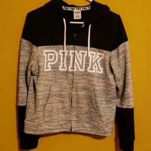 Pink VS Hoodie black gray size M